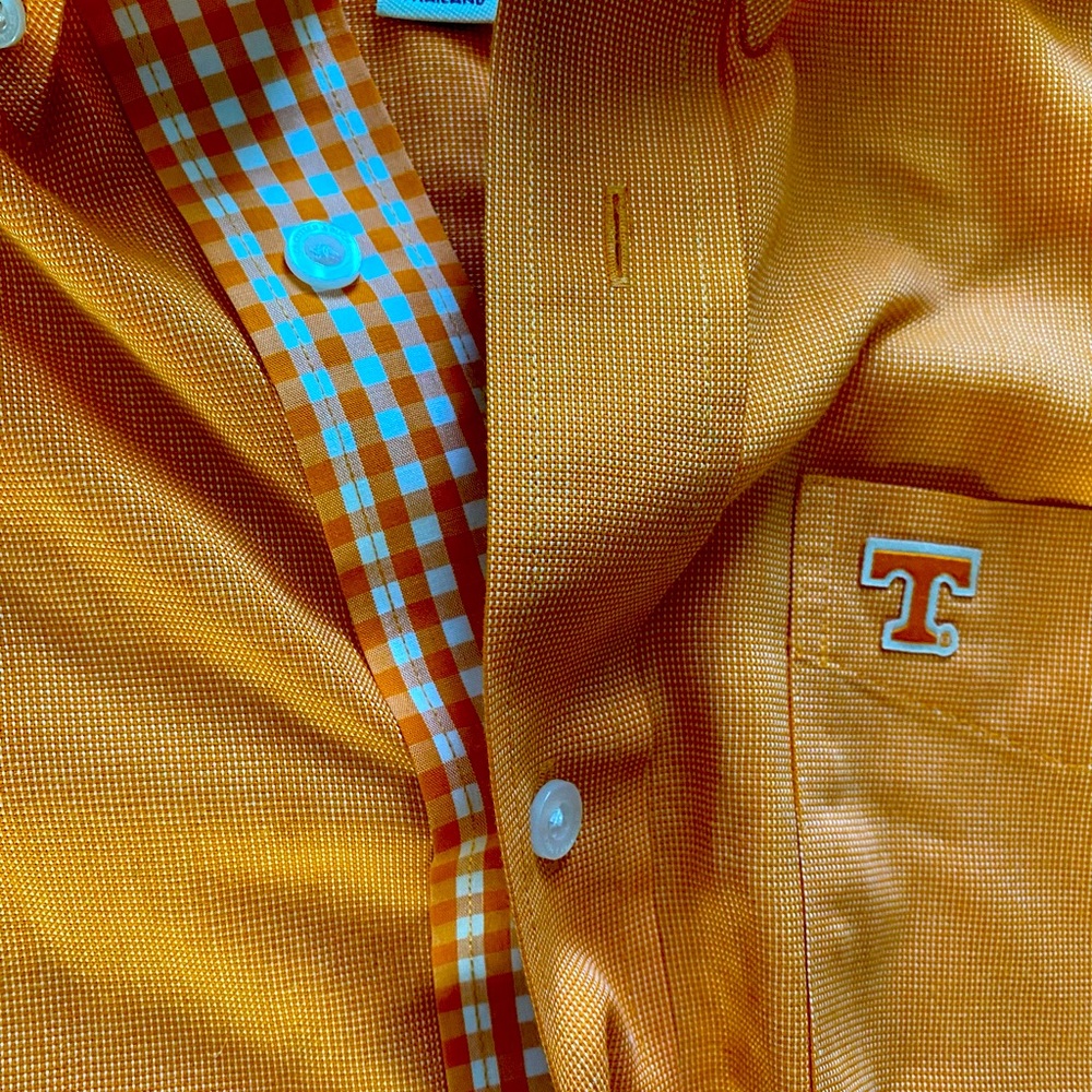Cutter and Buck Tennessee Vols Men’s Orange Dress Shirt